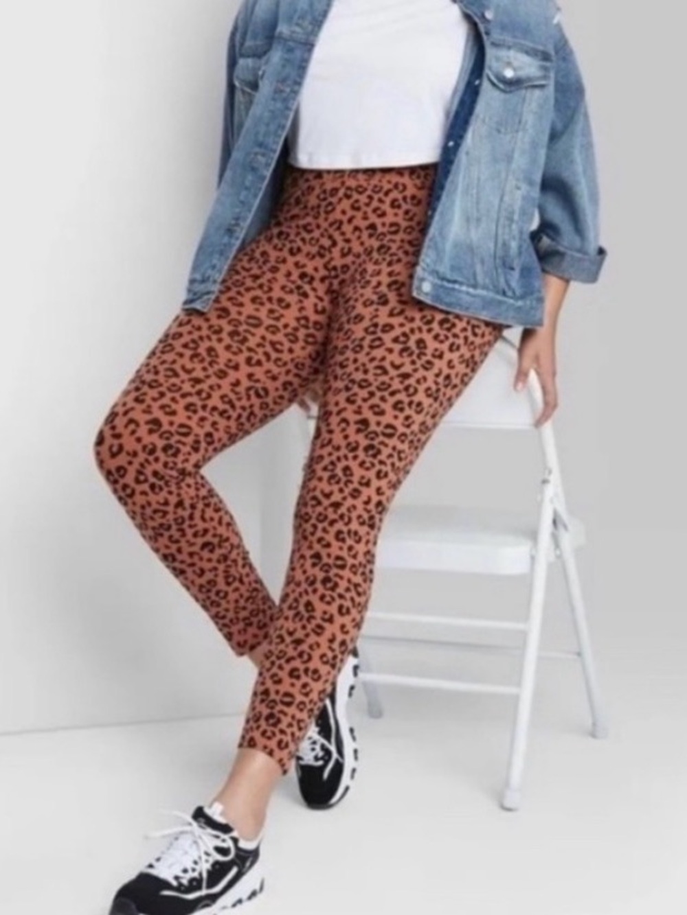 wild fable Leopard Print Leggings - Brown & Black  Size S  (NWT)